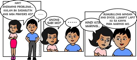 Komiks sa pangalan at pag uusap ng dalawang tao